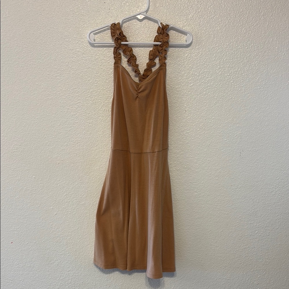 Tan Sleeveless Dress‎